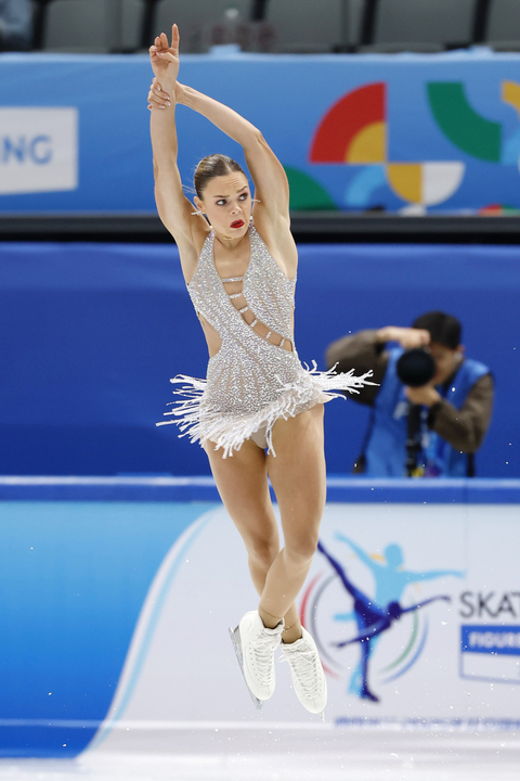 女子SP 演技するルナ・ヘンドリックス=北京(共同)