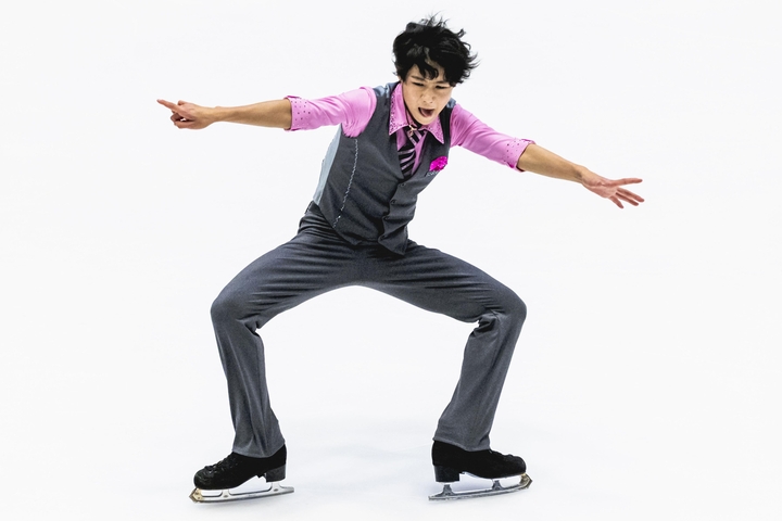 　男子ＳＰで演技する西野太翔＝グダニスク（ＩＳＵ提供・ゲッティ＝共同）