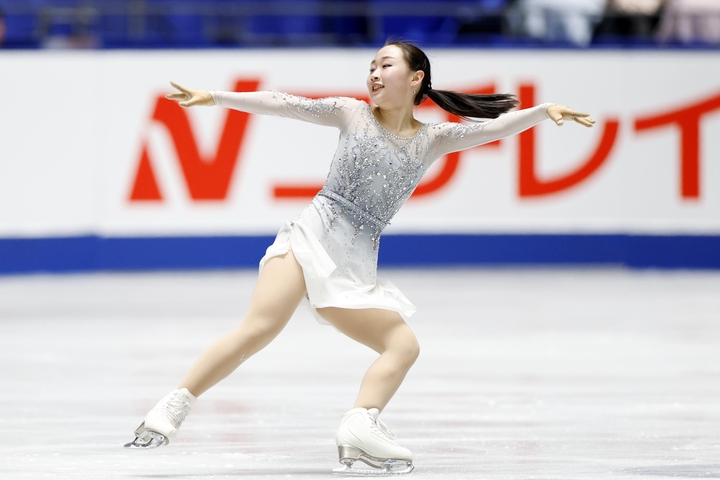 女子SP 演技する松生理乃=国立代々木競技場