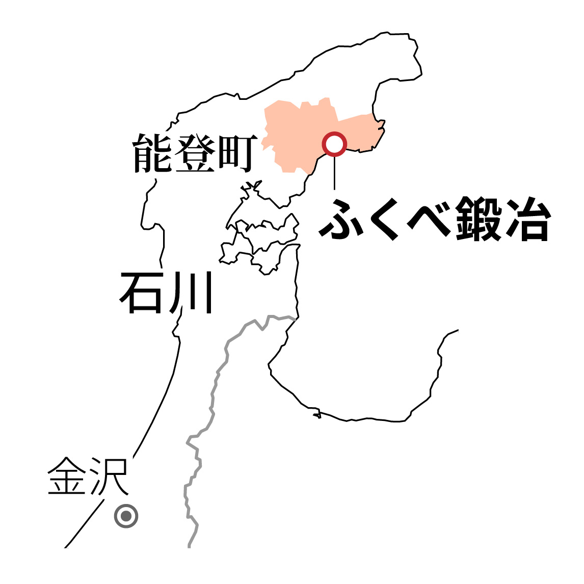 石川県能登町の地図