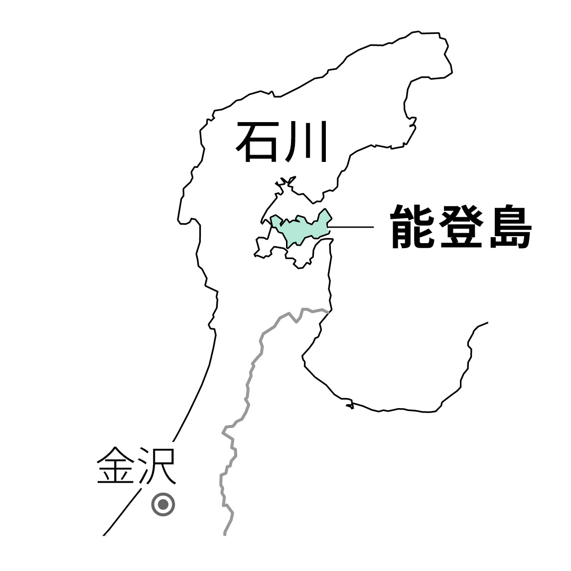 石川県七尾市の地図