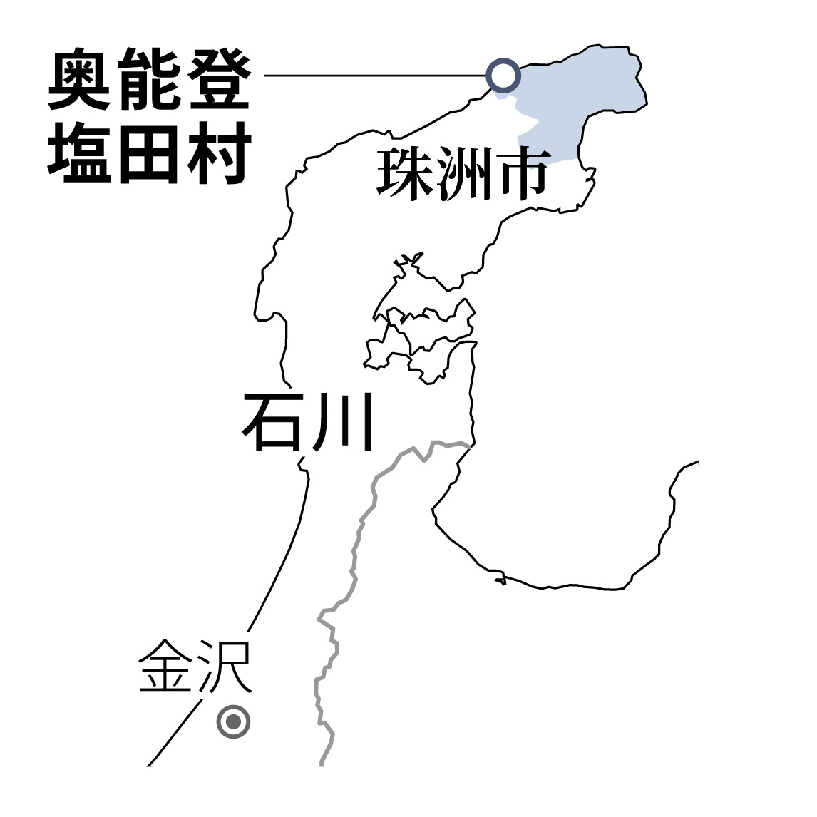 石川県珠洲市の地図