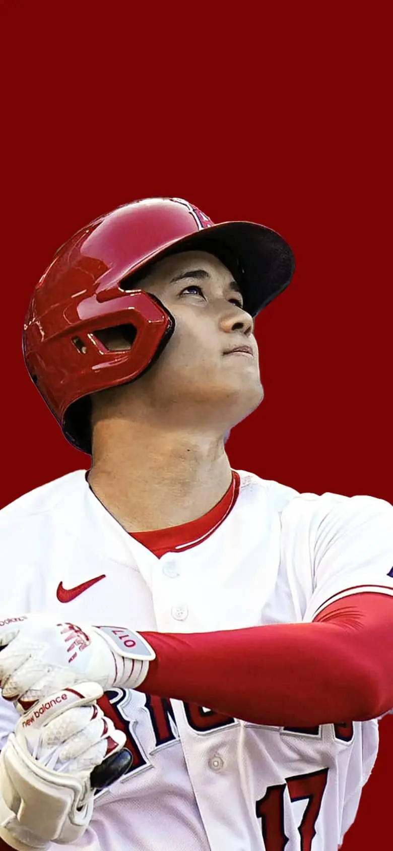 Shohei Ohtani hitting a home run