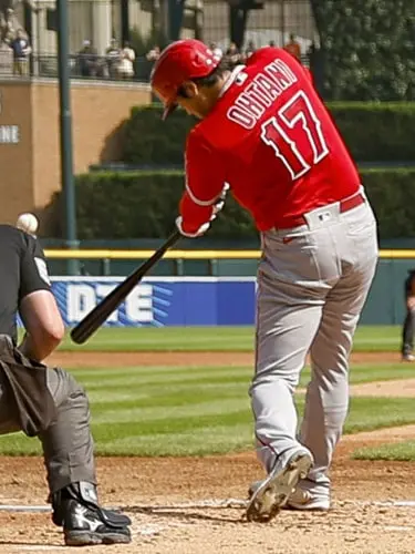 37号ホームランを放つ大谷翔平